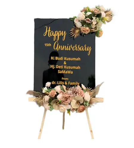 Papan Bunga Akrilik Bago